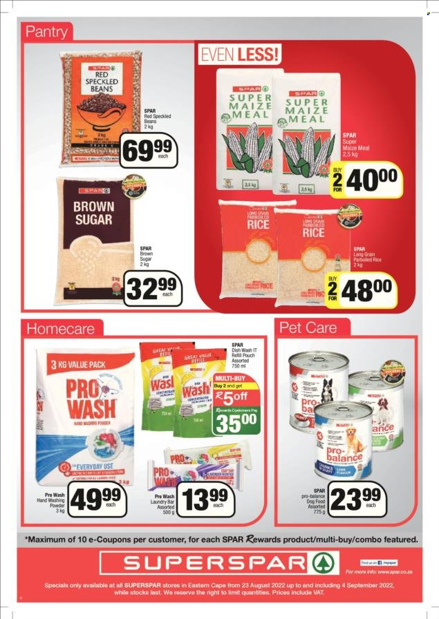 SPAR specials - 23/08/2022 - 04/09/2022. Page 4