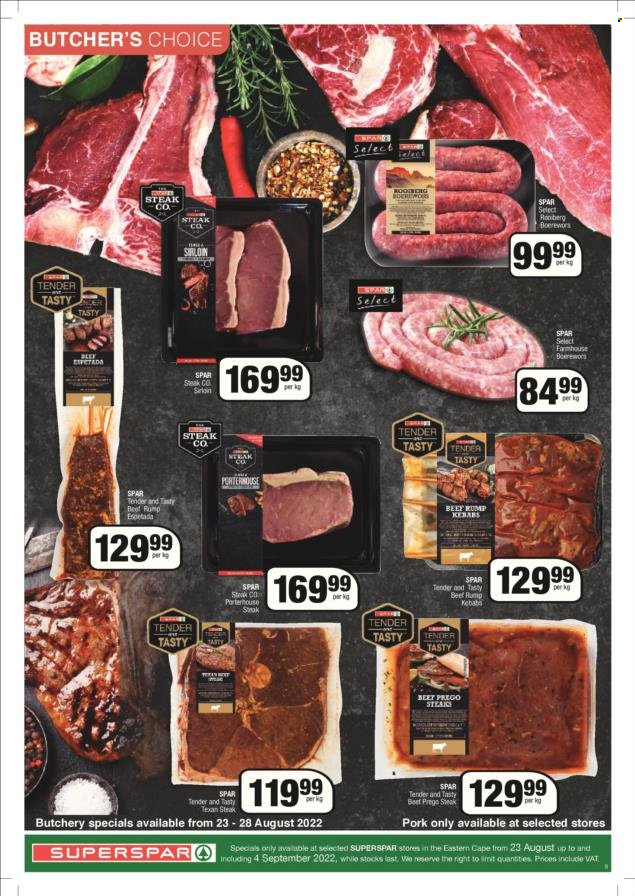 SPAR specials - 23/08/2022 - 04/09/2022. Page 9