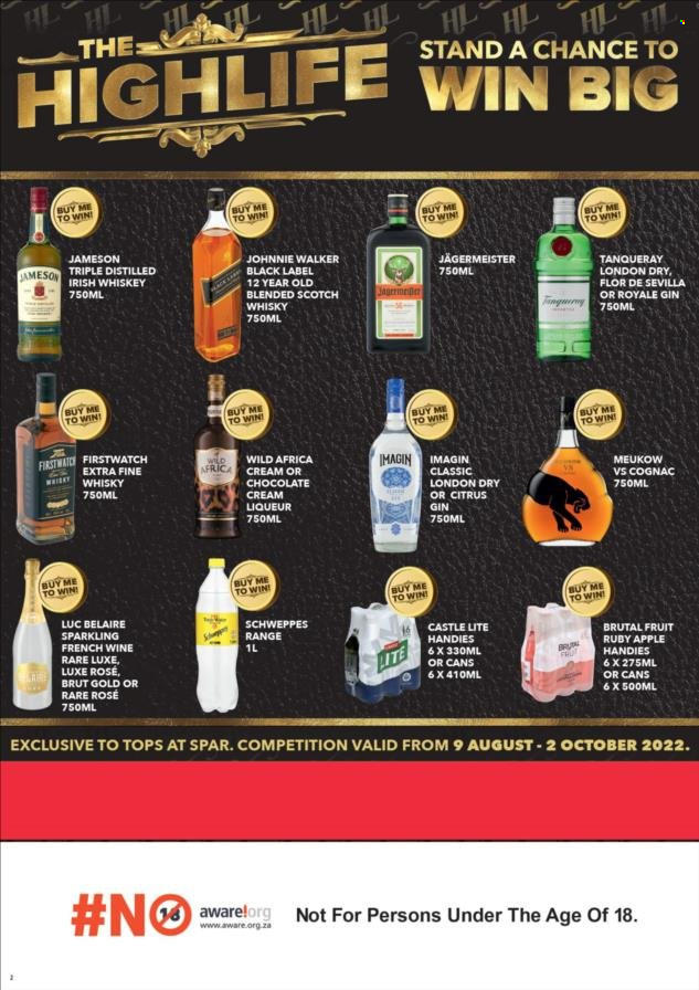 TOPS at SPAR specials - 23/08/2022 - 04/09/2022. Page 2