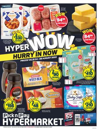 Pick n Pay Hypermarket catalogue  - 24/08/2022 - 28/08/2022.