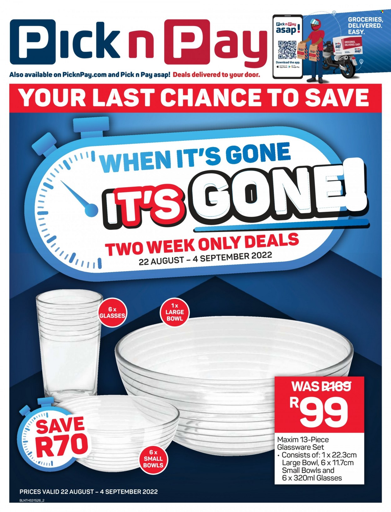 Pick n Pay specials - 22/08/2022 - 04/09/2022. Page 1