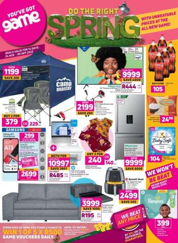 Game catalogue  - 24/08/2022 - 06/09/2022.