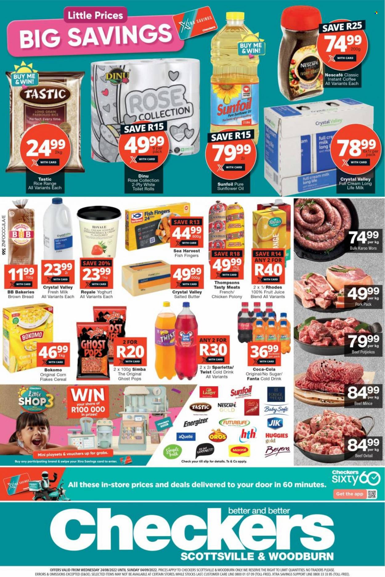 Checkers specials - 24/08/2022 - 04/09/2022. Page 1