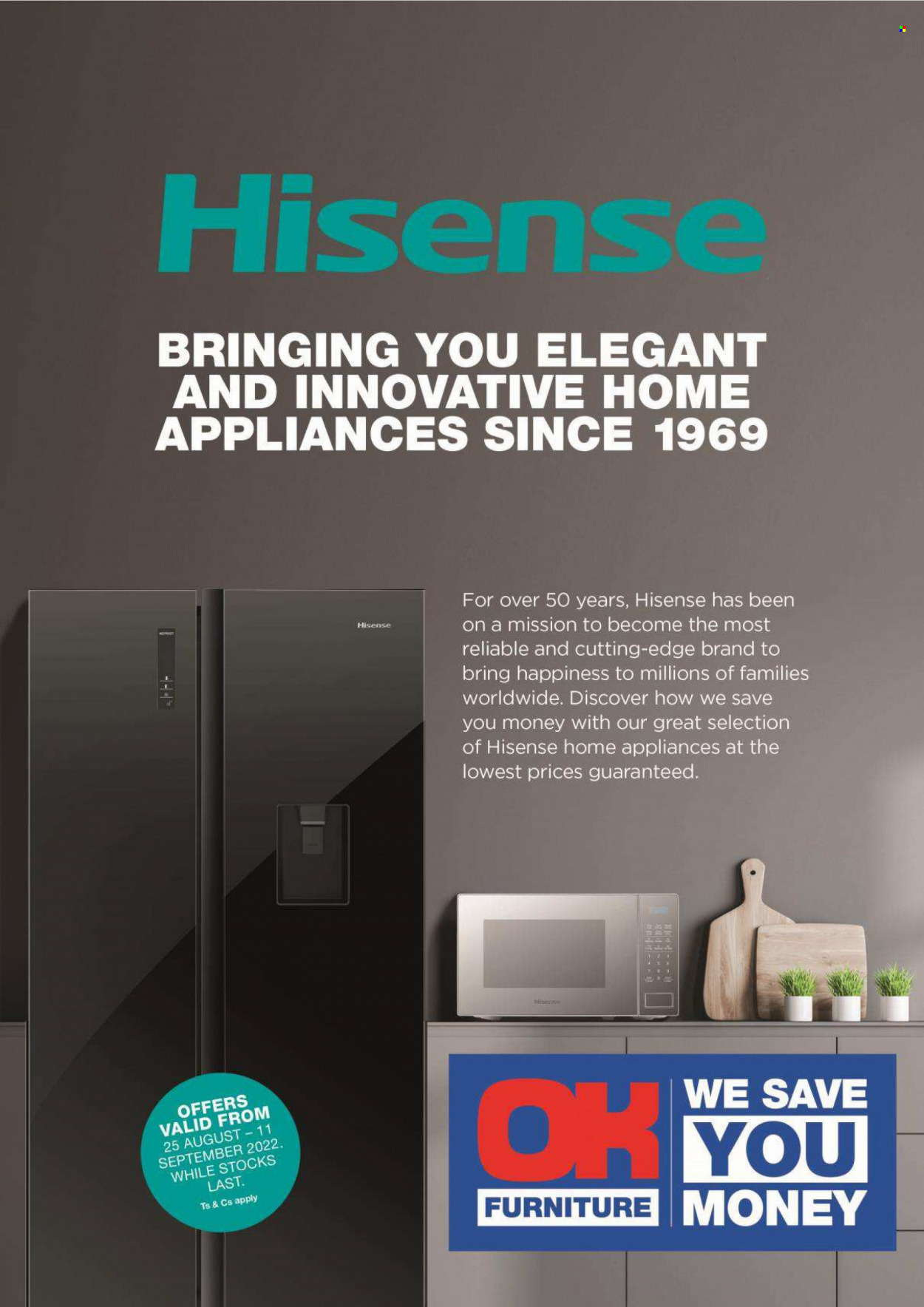 OK Furniture specials - 25/08/2022 - 11/09/2022. Page 1