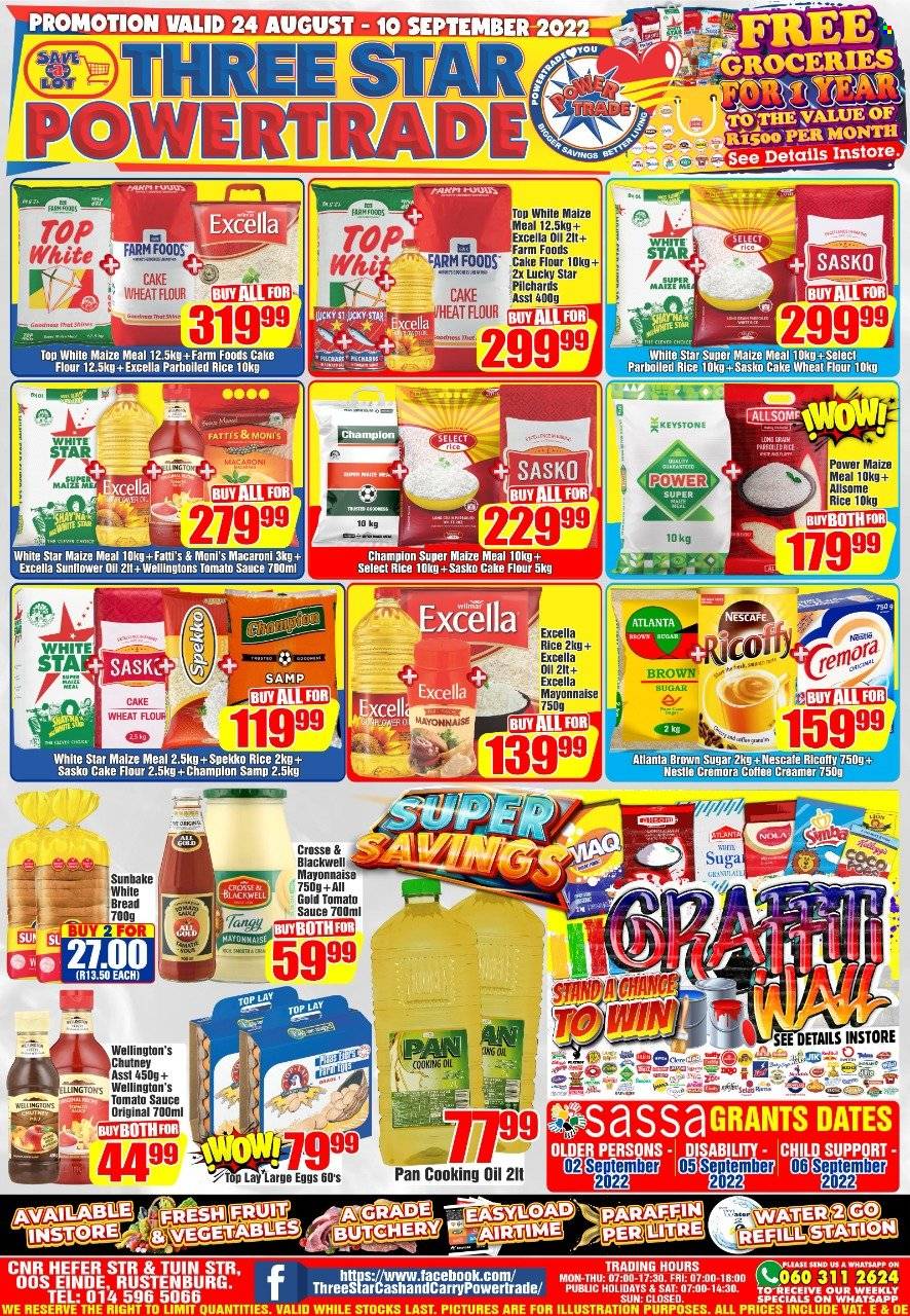 Three Star Cash and Carry specials - 24/08/2022 - 10/09/2022. Page 1