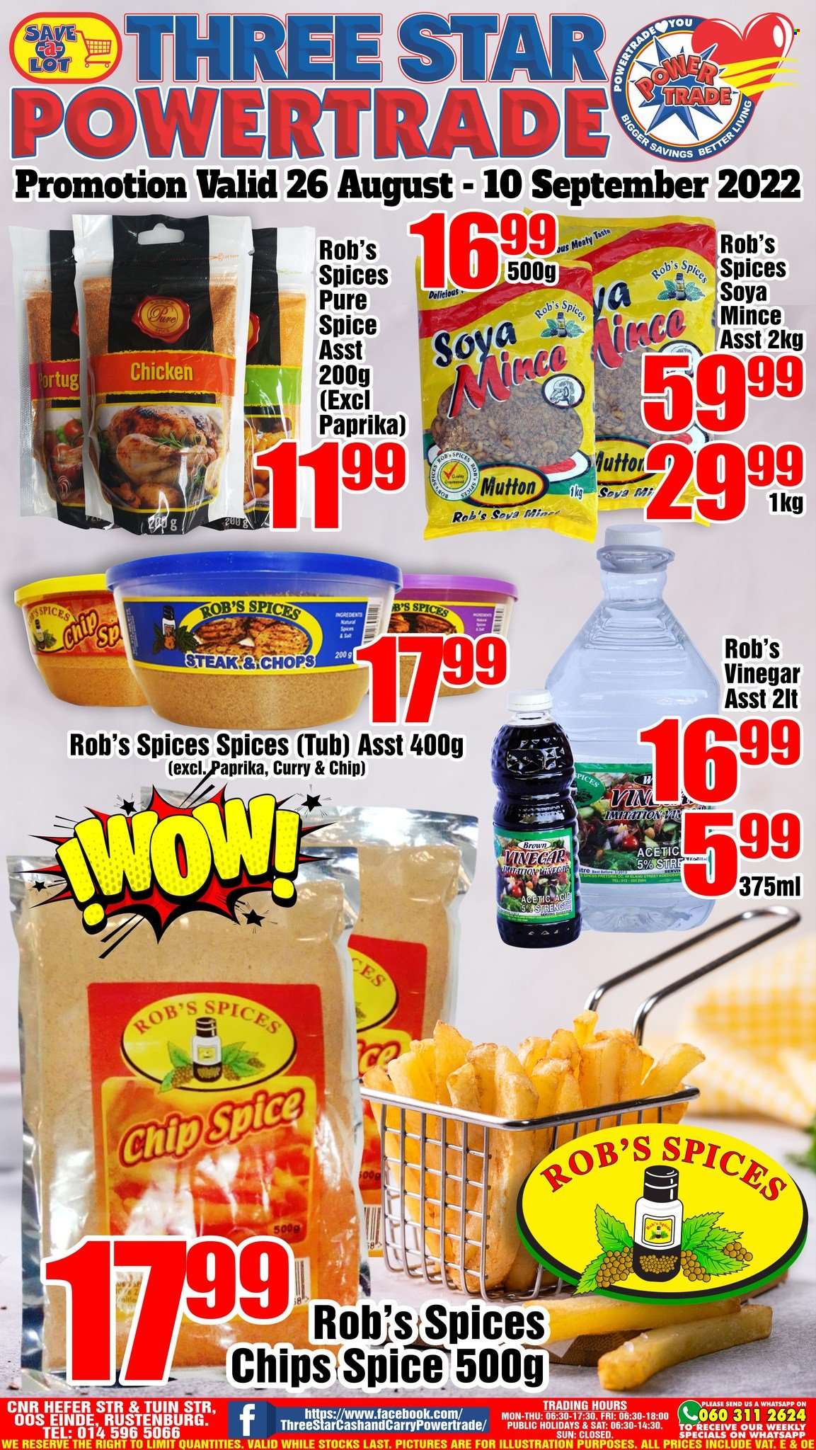 Three Star Cash and Carry specials - 26/08/2022 - 10/09/2022. Page 1