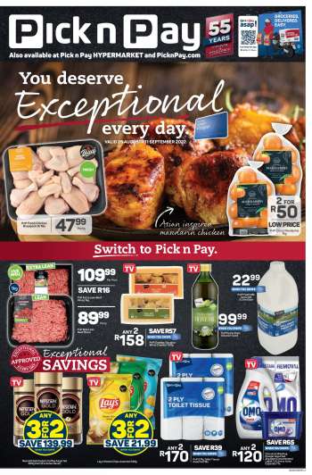 Pick n Pay catalogue  - 29/08/2022 - 11/09/2022.