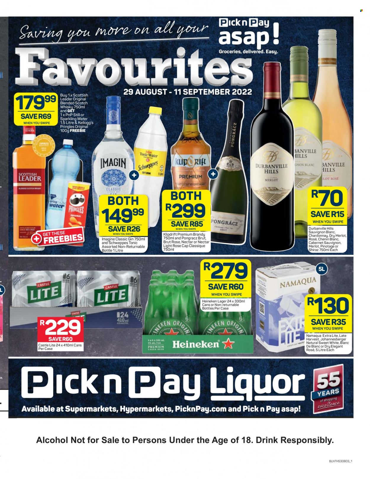 Pick n Pay Liquor specials - 29/08/2022 - 11/09/2022. Page 1