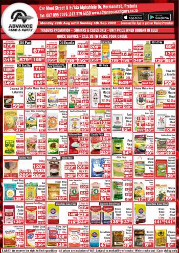 Advance Cash & Carry catalogue  - 29/08/2022 - 04/09/2022.