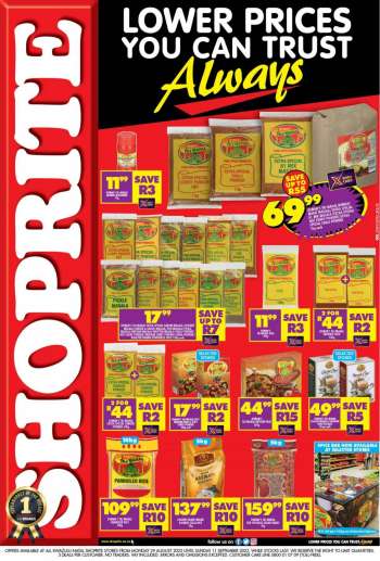 Shoprite catalogue  - 29/08/2022 - 11/09/2022.