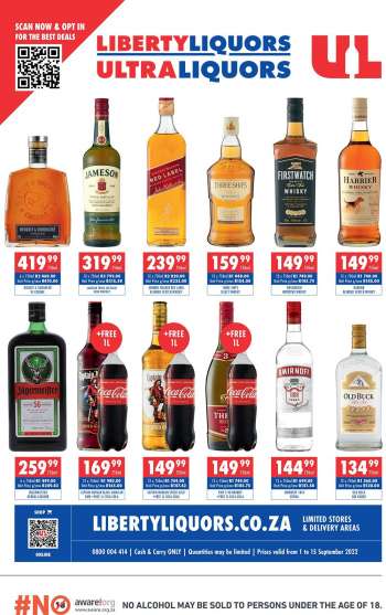 Liberty Liquors catalogue  - 01/09/2022 - 15/09/2022.