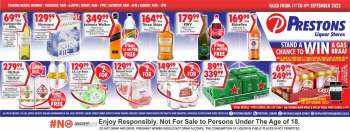 Prestons Liquor Stores catalogue  - 01/09/2022 - 04/09/2022.