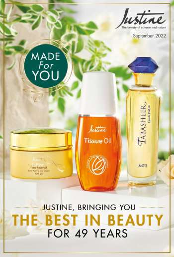 Justine catalogue  - 01/09/2022 - 30/09/2022.