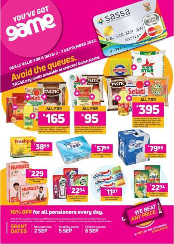Game catalogue  - 02/09/2022 - 07/09/2022.
