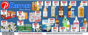 Prestons Liquor Stores catalogue  - 02/09/2022 - 08/09/2022.