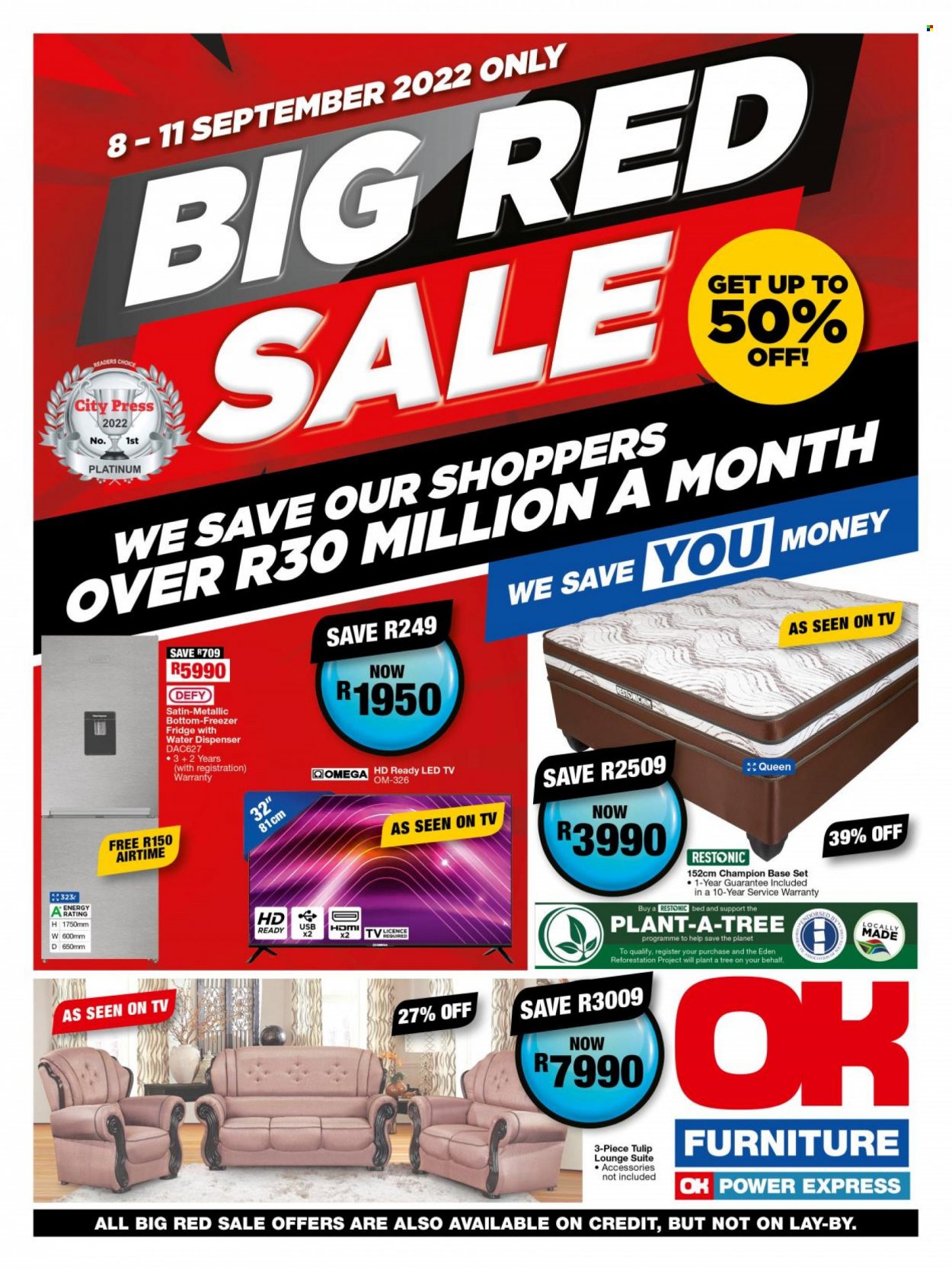 OK Furniture specials - 08/09/2022 - 11/09/2022. Page 1