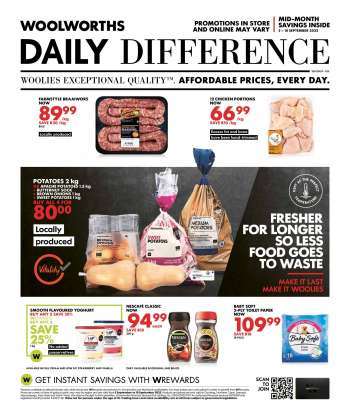 Woolworths catalogue  - 05/09/2022 - 18/09/2022.