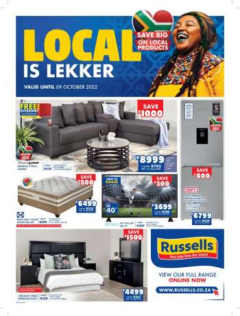 Russells catalogue  - 05/09/2022 - 09/10/2022.