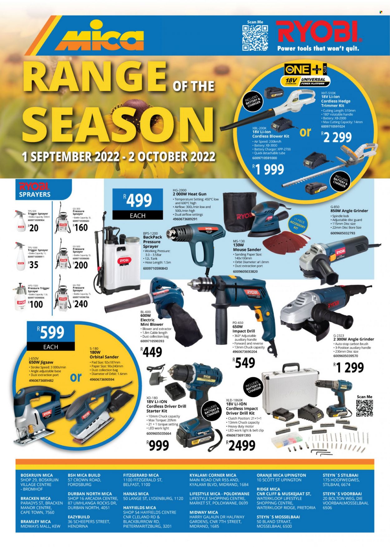 Mica specials - 01/09/2022 - 02/10/2022. Page 1