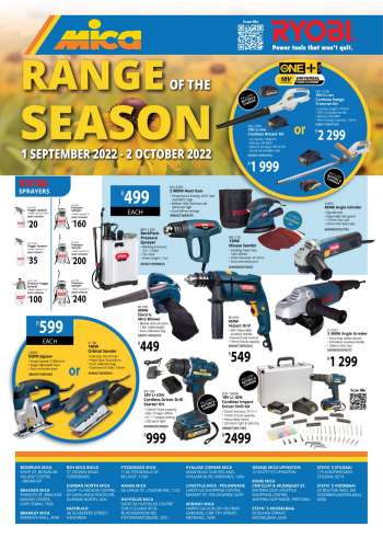 Mica catalogue  - 01/09/2022 - 02/10/2022.