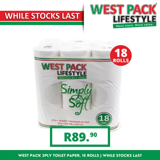 West Pack Lifestyle specials. Page 1