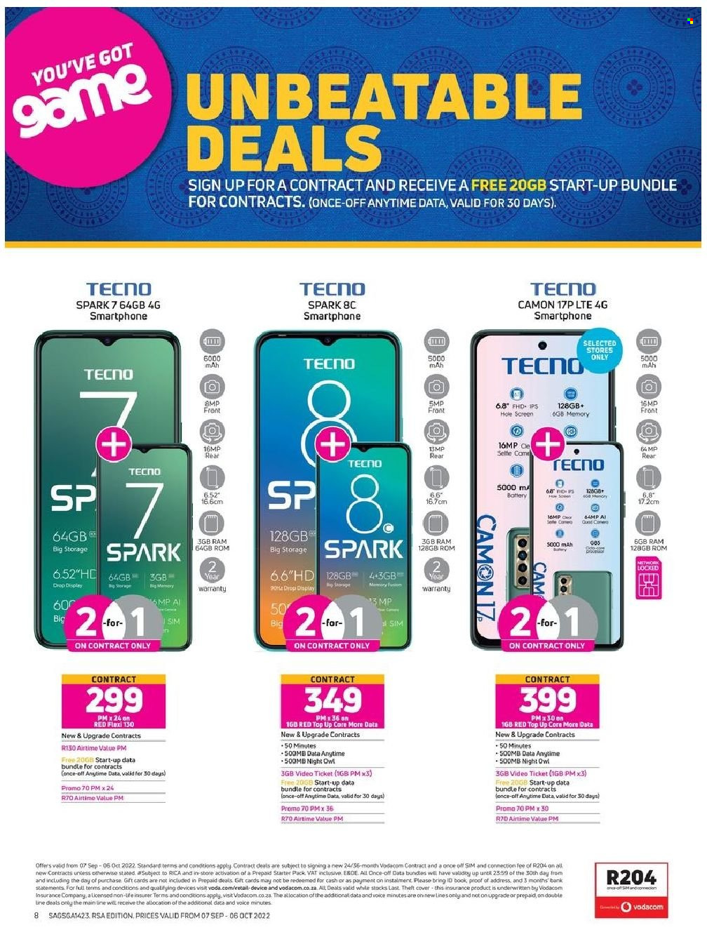 Game specials - 07/09/2022 - 06/10/2022. Page 8