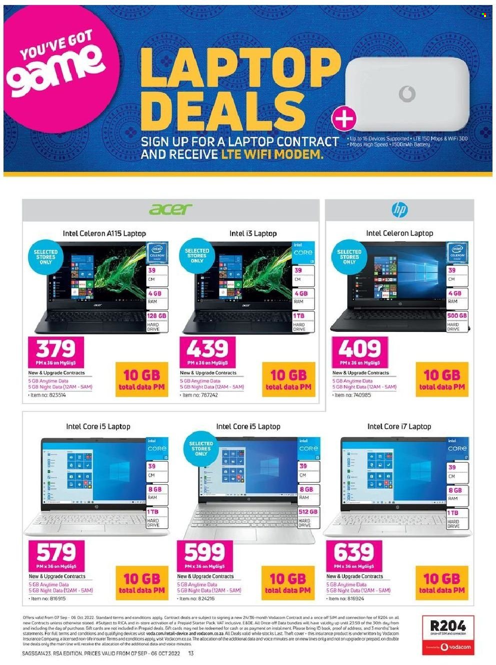 Game specials - 07/09/2022 - 06/10/2022. Page 13