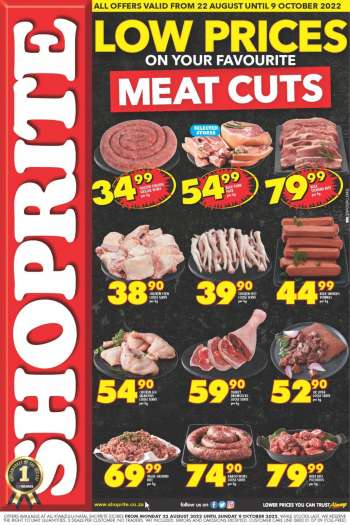 Shoprite catalogue  - 22/08/2022 - 09/10/2022.