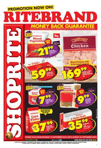 Shoprite catalogue  - 12/09/2022 - 25/09/2022.