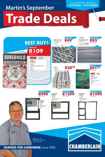Chamberlain catalogue  - 05/09/2022 - 30/09/2022.