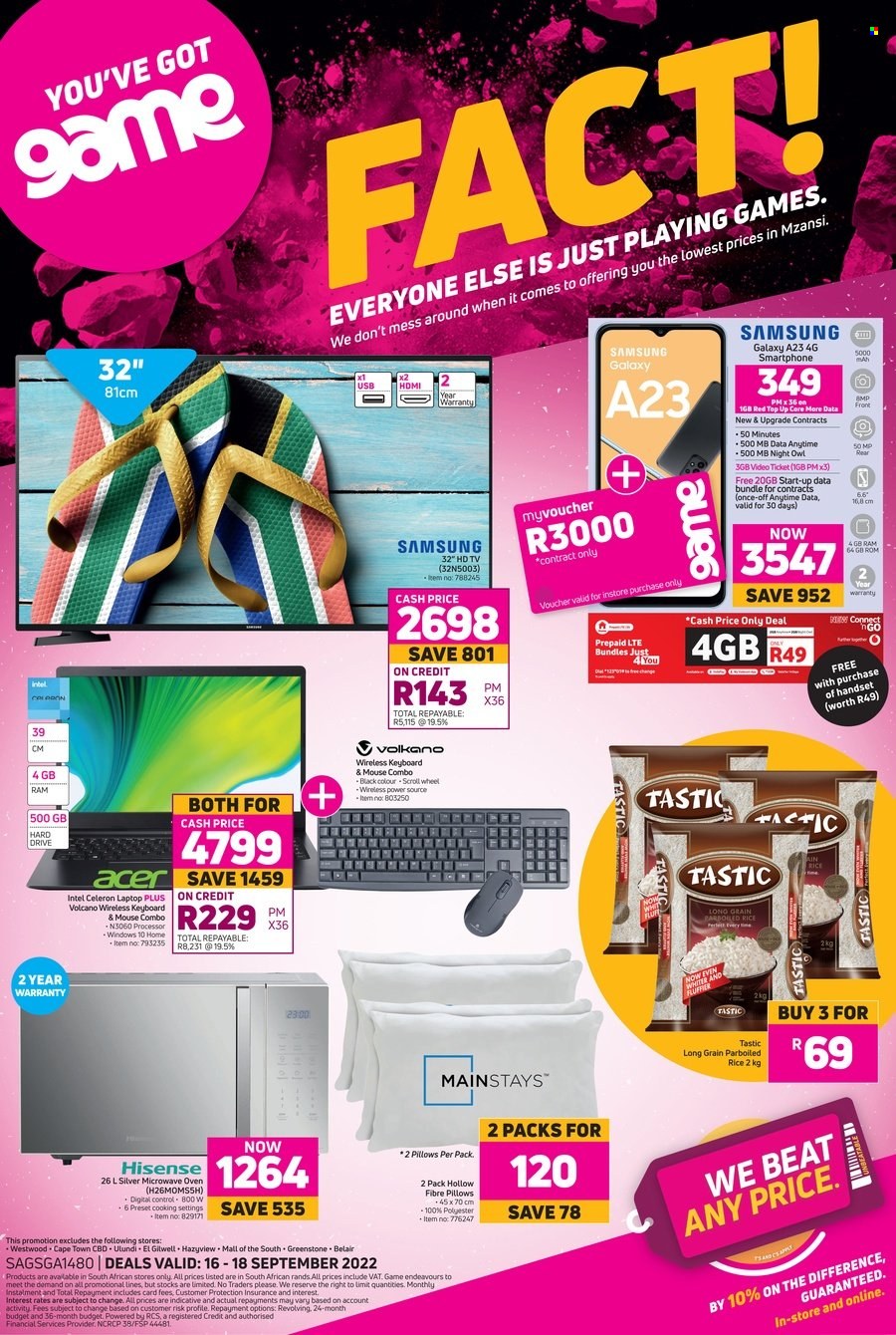 Game specials - 16/09/2022 - 18/09/2022. Page 1