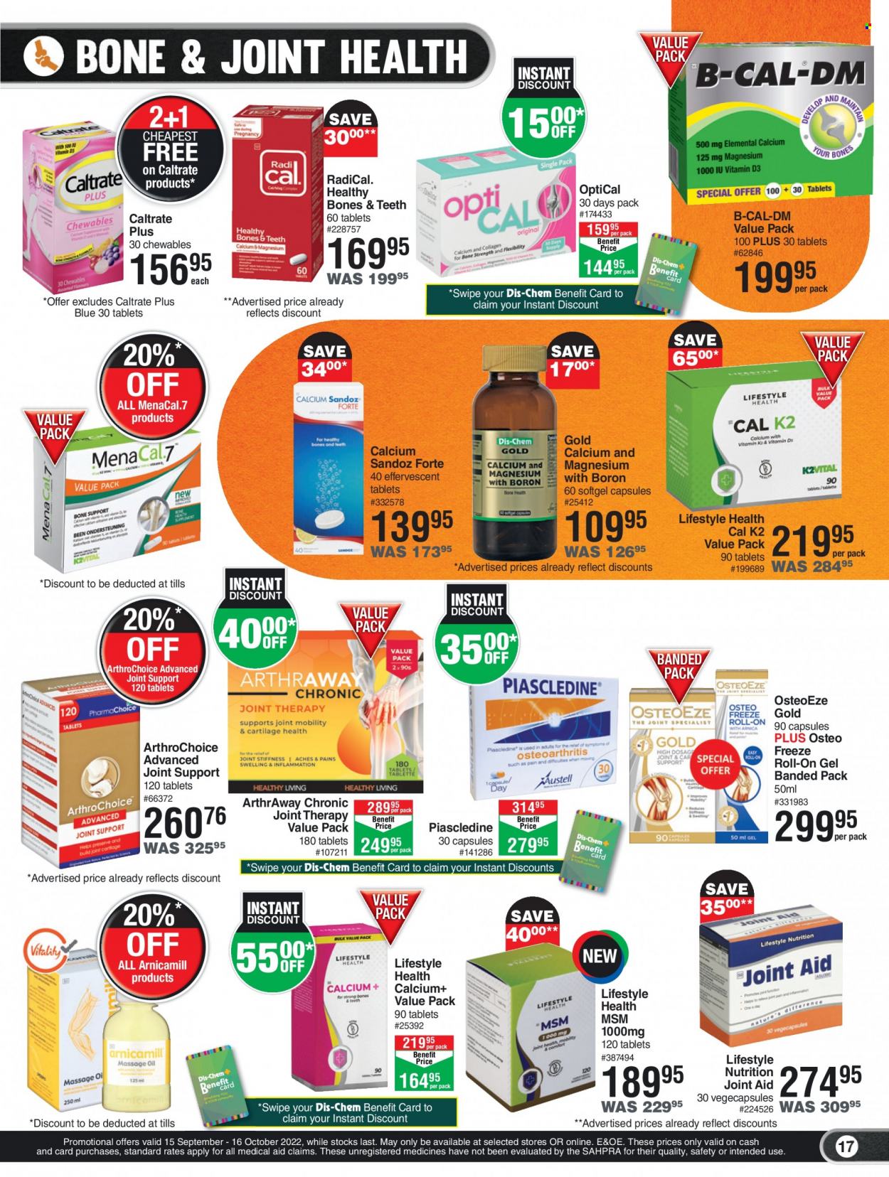 Dis-Chem specials - 15/09/2022 - 16/10/2022. Page 17