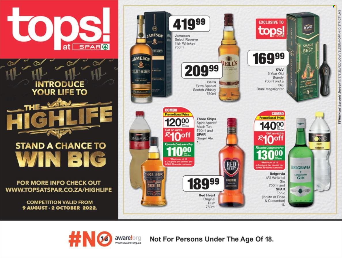 TOPS at SPAR specials - 15/09/2022 - 18/09/2022. Page 1
