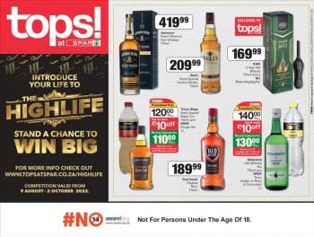 TOPS at SPAR catalogue  - 15/09/2022 - 18/09/2022.