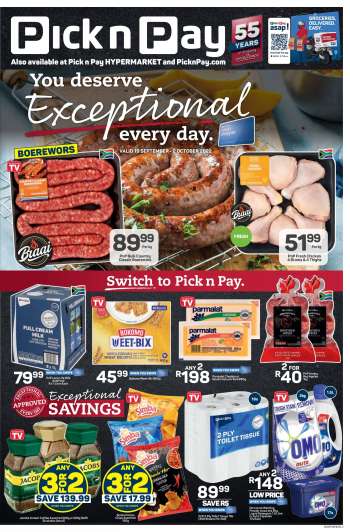 Pick n Pay catalogue  - 19/09/2022 - 02/10/2022.
