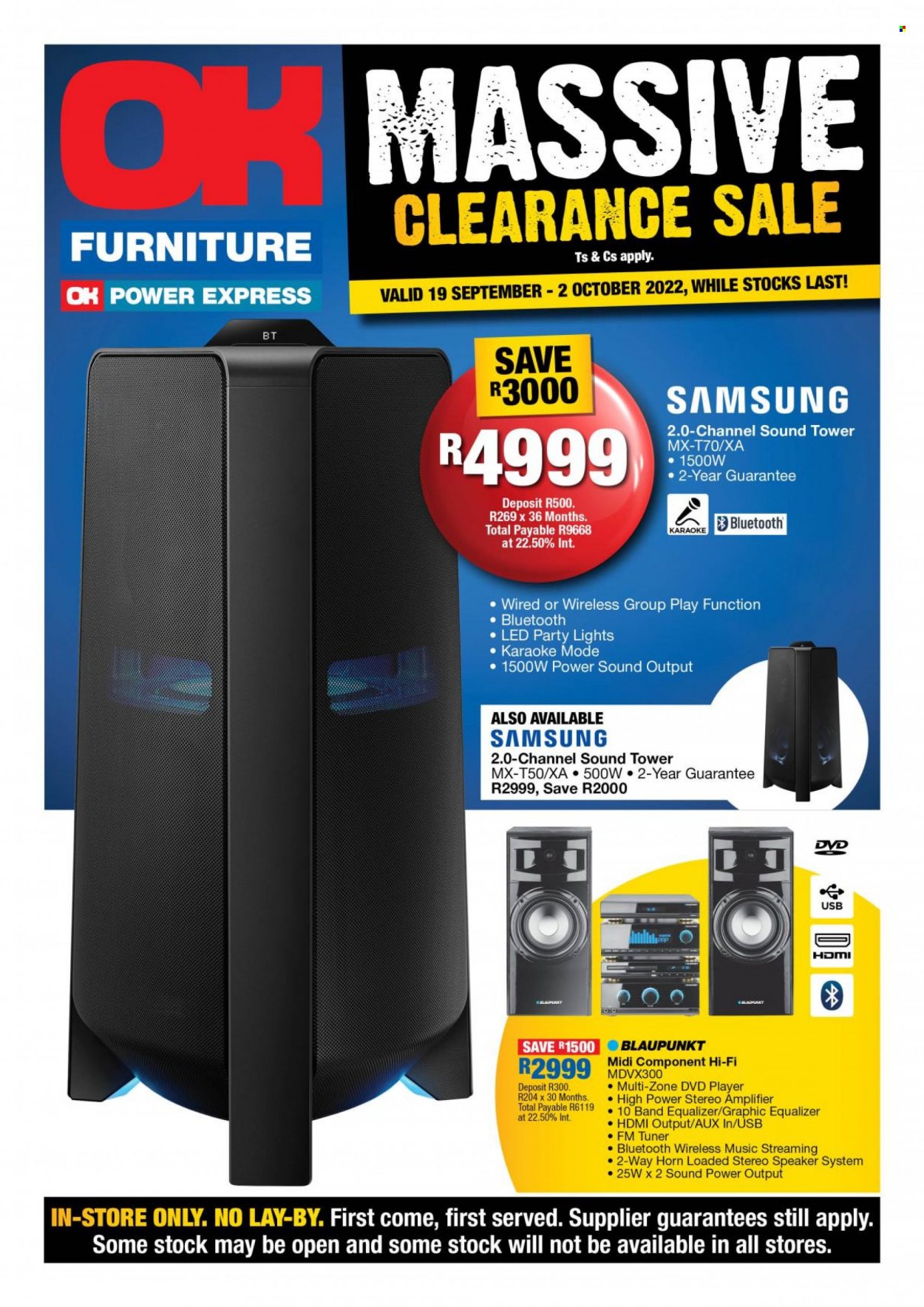 OK Furniture specials - 19/09/2022 - 02/10/2022. Page 1