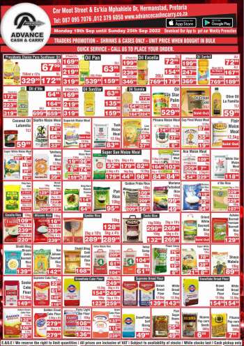 Advance Cash & Carry catalogue  - 19/09/2022 - 25/09/2022.