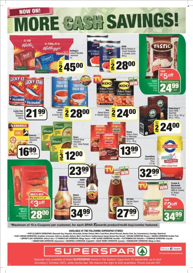 SPAR specials - 20/09/2022 - 02/10/2022. Page 16