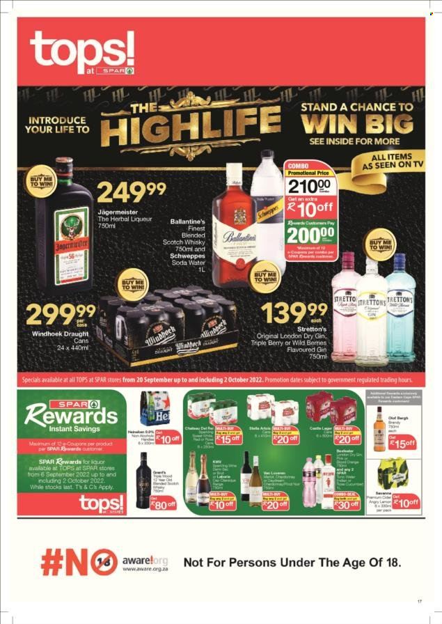 SPAR specials - 20/09/2022 - 02/10/2022. Page 17