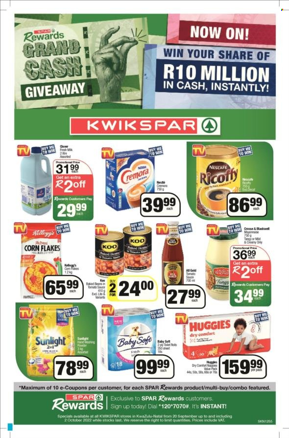 SPAR specials - 20/09/2022 - 02/10/2022. Page 1