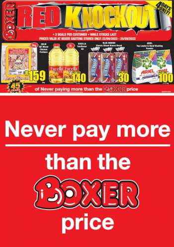 Boxer catalogue  - 22/09/2022 - 25/09/2022.