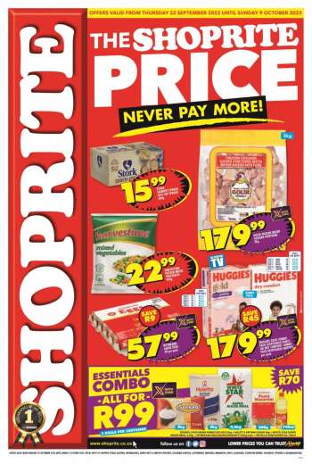 Shoprite catalogue  - 22/09/2022 - 09/10/2022.