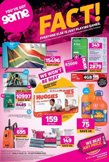 Game catalogue  - 23/09/2022 - 25/09/2022.