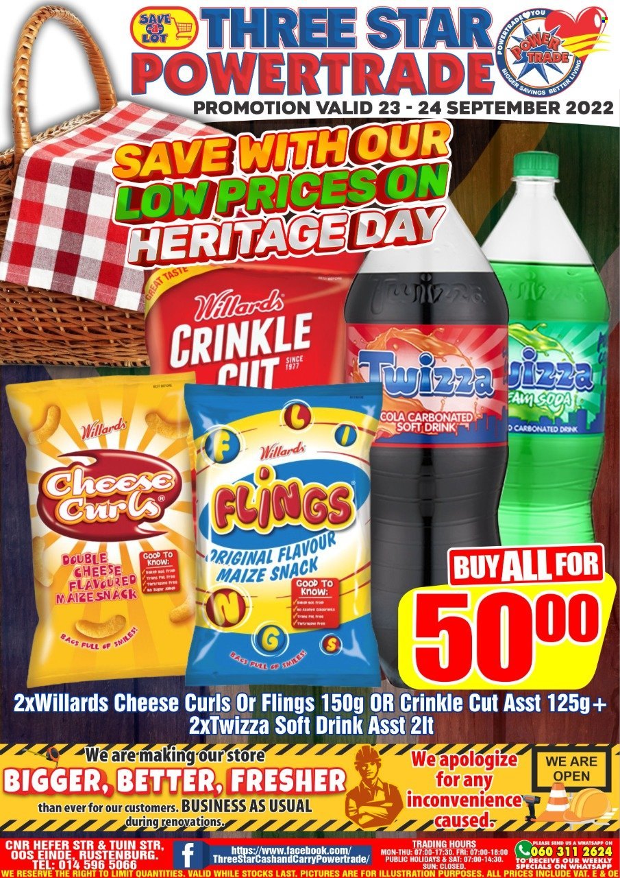 Three Star Cash and Carry specials - 23/09/2022 - 24/09/2022. Page 1