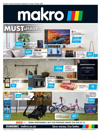 Makro catalogue  - 26/09/2022 - 09/10/2022.