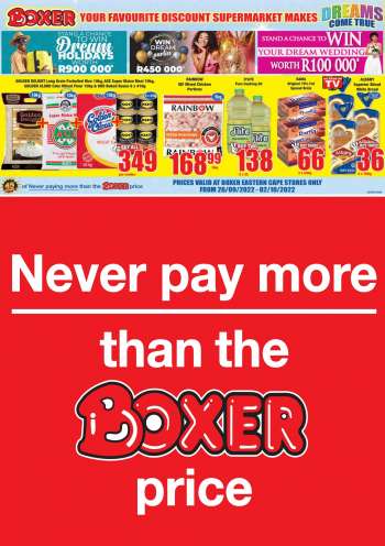 Boxer catalogue  - 26/09/2022 - 02/10/2022.