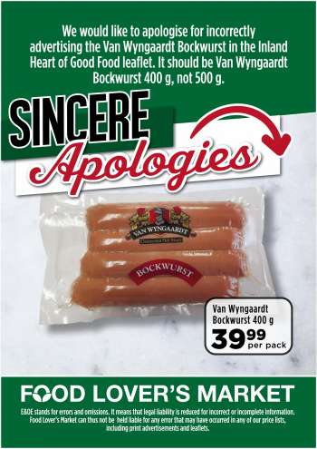 Food Lover's Market catalogue .