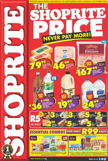 Shoprite catalogue  - 28/09/2022 - 02/10/2022.