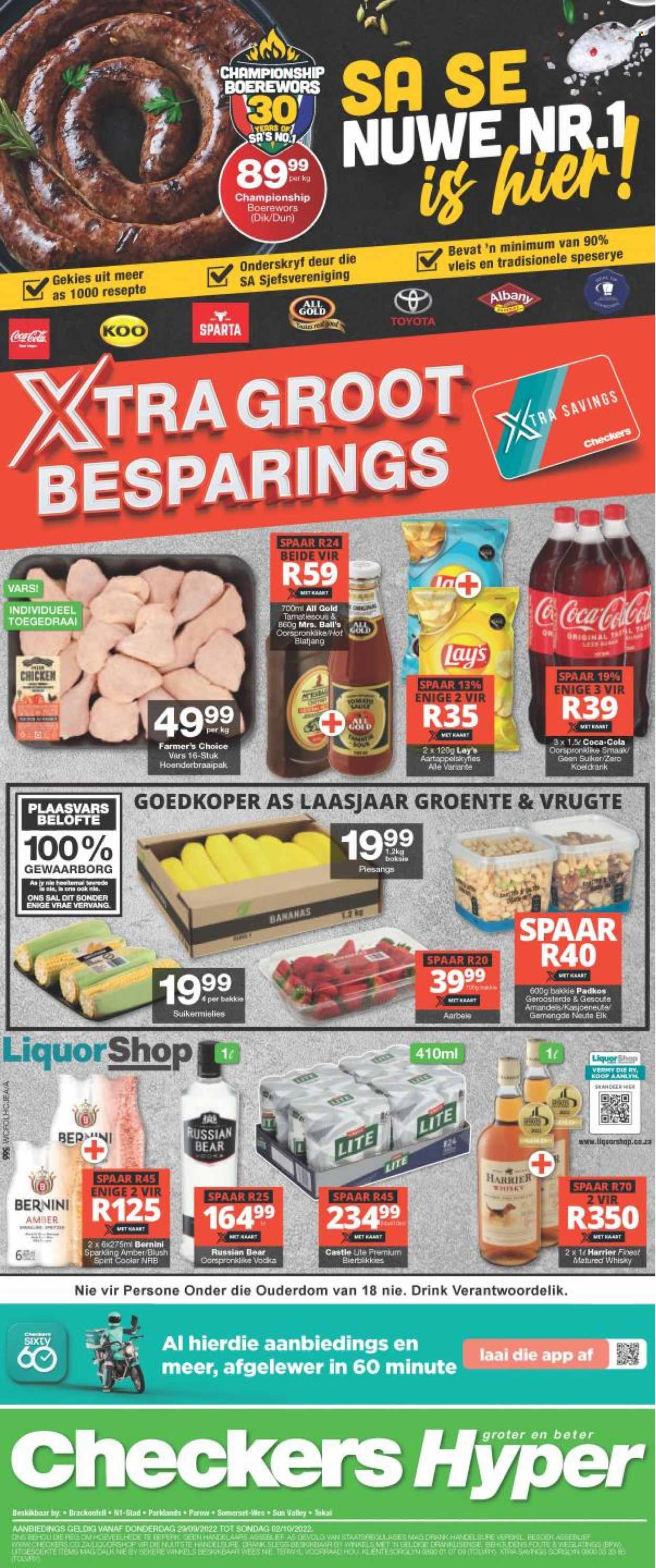 Checkers specials - 29/09/2022 - 02/10/2022. Page 1
