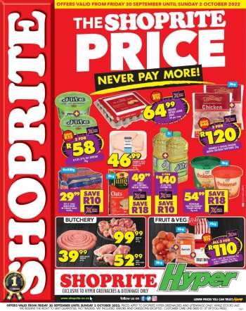 Shoprite catalogue  - 30/09/2022 - 02/10/2022.